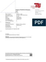 Immatrikulationsbescheinigung / Studienbescheinigung: Für Das Wintersemester 2022/2023