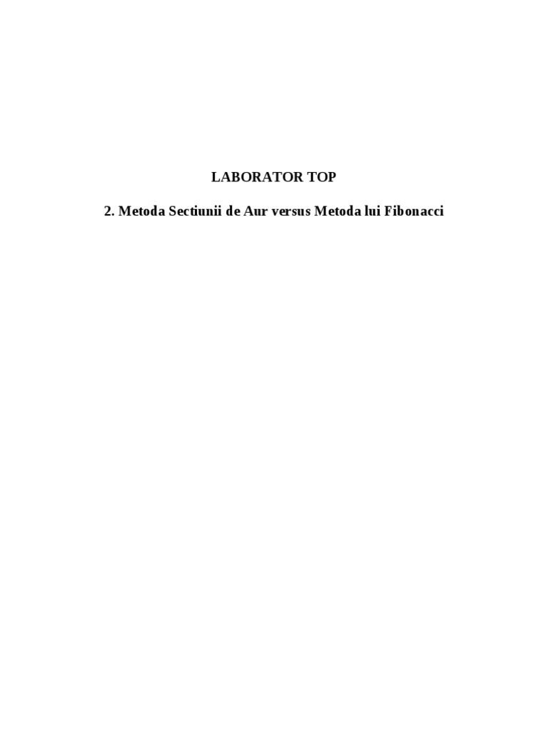 Metoda Fibonacci | PDF