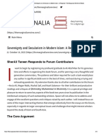 Sovereignty and Secularism in Modern Isl