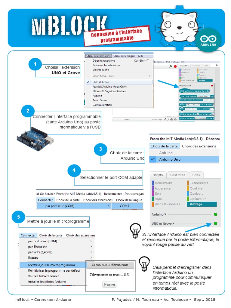 Connexion mBlock à Arduino Uno | PDF