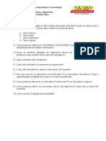 LPA - 001 Tipos de Dados Exercicios