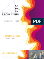 Historicismo, Academicismo, Eclectismo, Europa y Perú