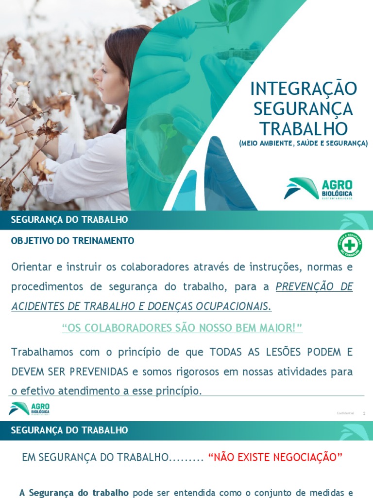 Integração de Segurança Do Trabalho | PDF | Capacete | Segurança e ...