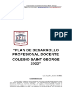Plan Desarrollo Profesional Docente2022
