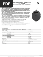 Manual de Utilizare Detector de Gaz Metan Adresabil Cu Sirena UniPOS FD71CNG