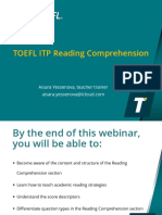 Reading Comprehension TOEFL ITP Compressed