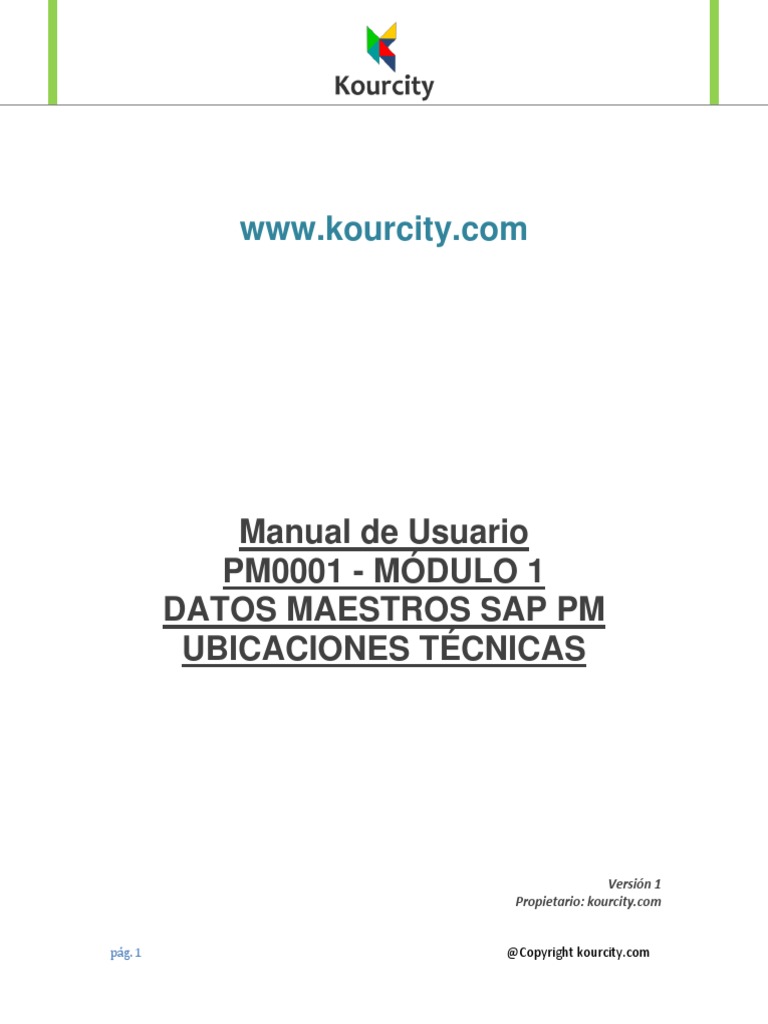 PM0001-Manual+de+Usuario+-+Datos+Maestros+-+Ubicaciones+Técnicas | PDF ...