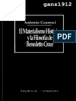 El Materialismo Histórico y La Filosofía de Benedeto Croce Antonio Gramsci