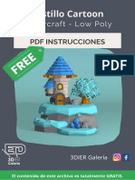 Castillo Cartoon Papercraft - PDF Instrucciones