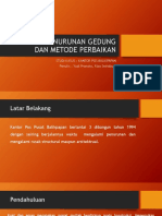 Evaluasi Penurunan Gedung Dan Metode Perbaikan