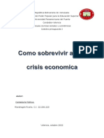 Como Sobrevivir A Una Crisis Economica
