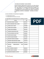 ACTA DE CHARLA DE SEGURIDAD Y SALUD SANITARIA