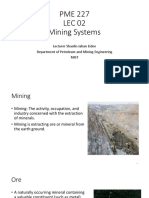 Mining System Lec 2