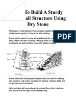 Build a Sturdy Stonewall with Dry Stone Techniques