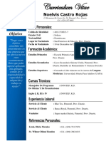 Curriculum Vitae objetivo consolidar conocimientos