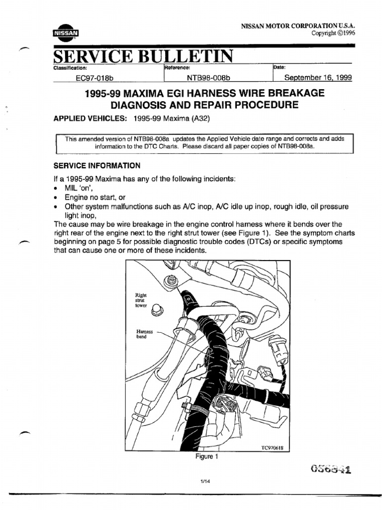 1998 Nissan Maxima Wiring Harness