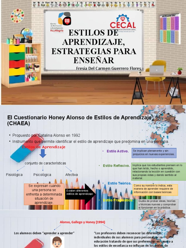 ESTILOS DE APRENDIZAJE, ESTRATEGIAS PARA ENSEÑAR F | PDF | Aprendizaje ...