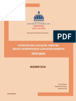 Evaluación Diagnóstica - 6to. Grado - Actualizada - 230922