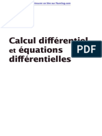 Calcul Diff Érentiel Équations Diff Érentielles
