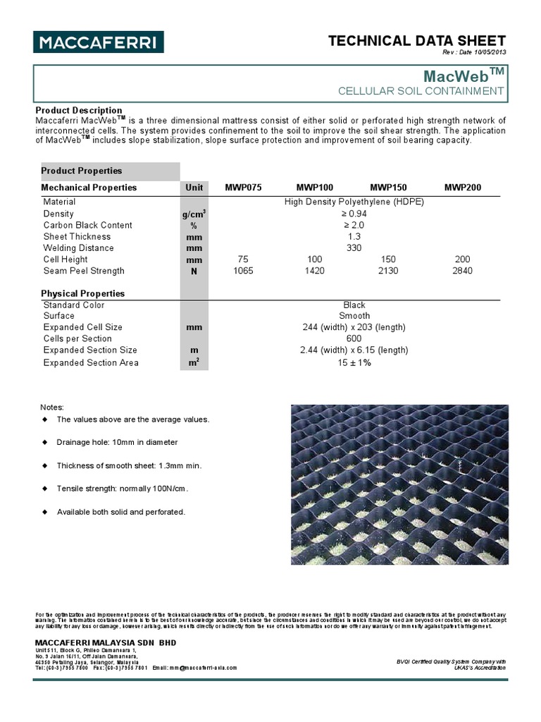 TDS of MacWeb MWP | PDF