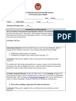 Office of Field Placement and Partnership Outreach Pre-Practicum Lesson Template