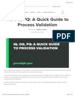IQ, OQ, PQ: A Quick Guide To Process Validation