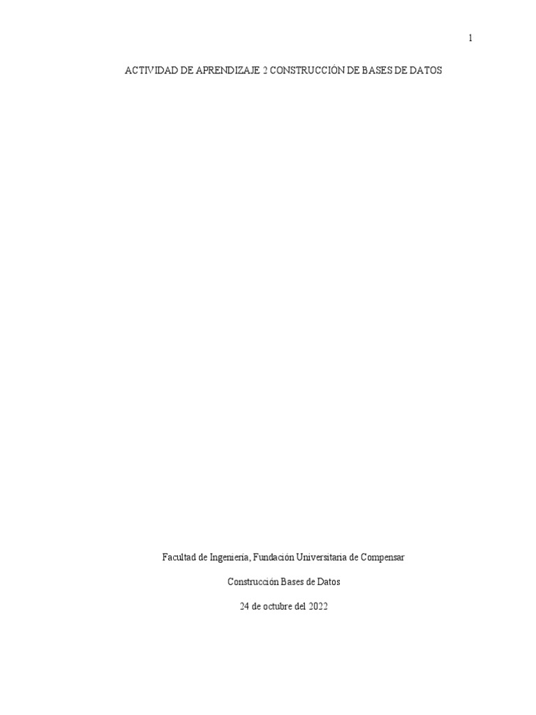 Actividad 2 Bases De Datos Pdf Bases De Datos Usuario Informática