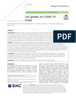 Impact of Sex and Gender On COVID-19