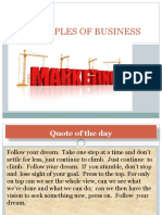 Marketing and Market