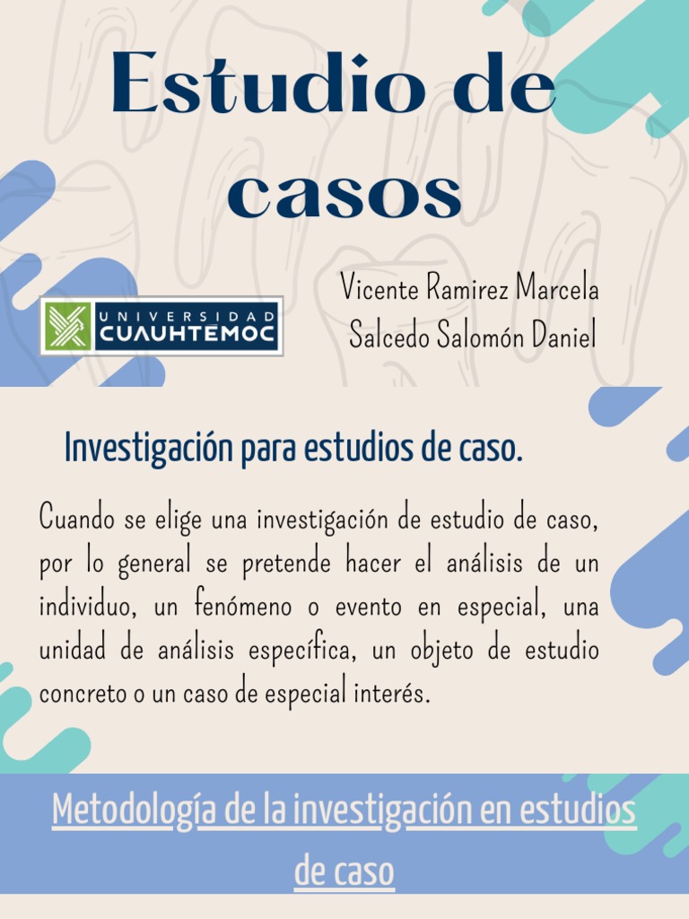 Metodología para Estudio de Casos | PDF | Caso de estudio | Diseño