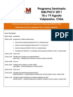 Programa Seminario SIM PUCV 2011