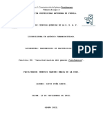 Práctica 3: Caracterización Del Género Pseudomonas.: Facultad de Ciencias Químicas de La B. U. A. P