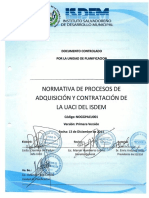 Normativa de Procesos de Adquisición y Contratación de La UACI