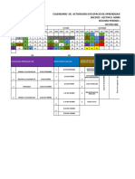 Calendarización de Actividades Creatividad e Innovacion Empresarial 1800 - Iii Pac2022.