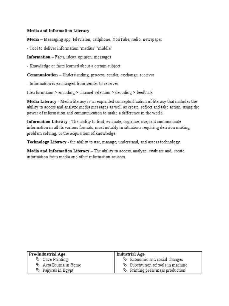 Understanding Media and Information Literacy | PDF | Mass Media ...