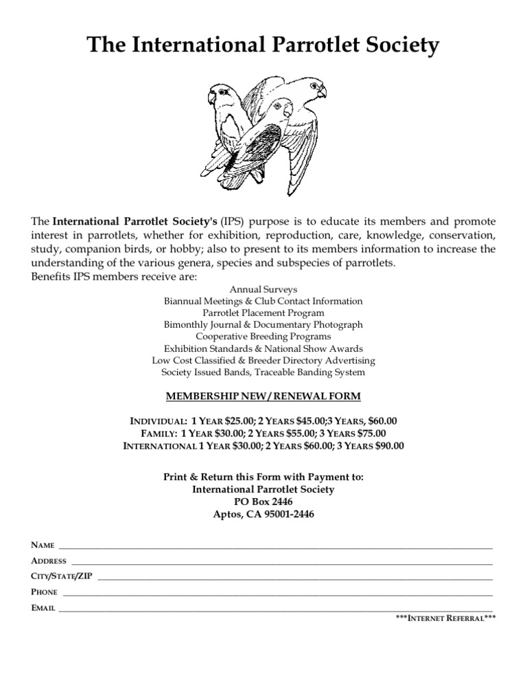 IPS Membership Application | PDF