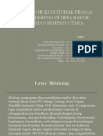 Penegakan Hukum Tindak Pidana Illegal Logging Di Desa