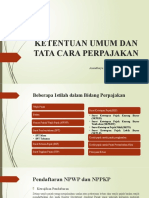 Ketentuan Umum Dan Tata Cara Perpajakan