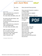 DEUS PROVERÁ (PART. JEYZER MAIA) - Jairo Bonfim (Impressão)