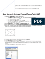 Menjalankan Animasi Flash Di Power Point