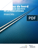 Tableau de bord des économies francophones - Octobre 2022