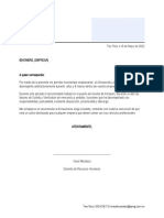 Carta Recomendacion Laboral