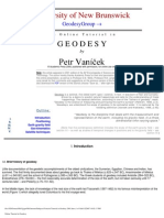 Vanicek Tutorial in Geodesy 2001, University of New Brunswick