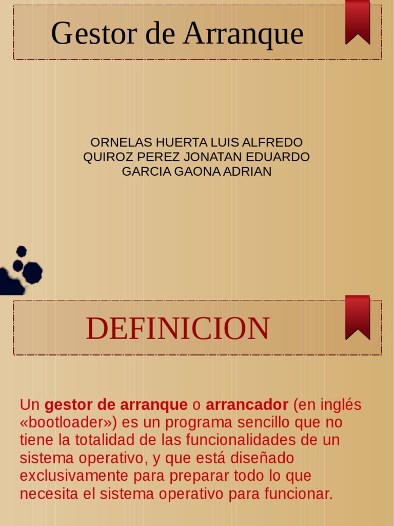 Gestores de Arranque en Sistemas Operativos | PDF | Tecnología