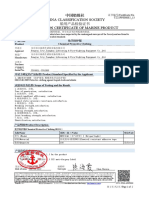 Dongtai Chemcial Suit - CCS SOLAS Certificate