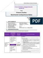 RCP: Reanimación cardiopulmonar básica