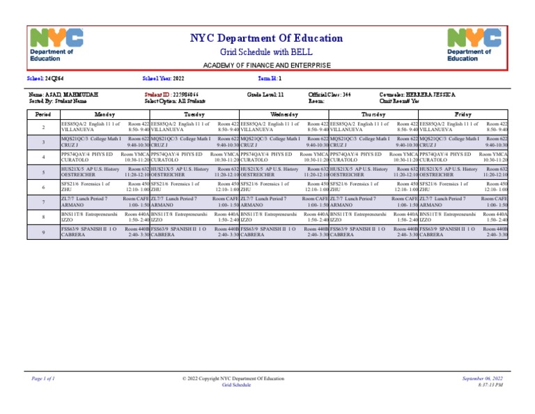 Program Card | PDF