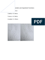 Using Trigonometric and Hyperbolic Functions