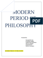 MODERN PERIOD OF PHILOSOPHY Group 3 1