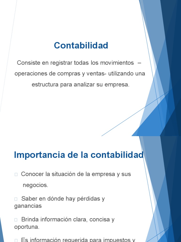 Importancia de la Contabilidad Empresarial | PDF | Contabilidad ...